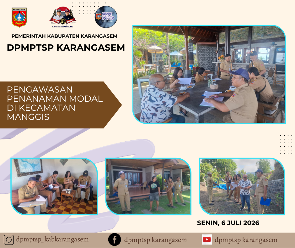 PENGAWASAN PENANAMAN MODAL DI KECAMATAN MANGGIS